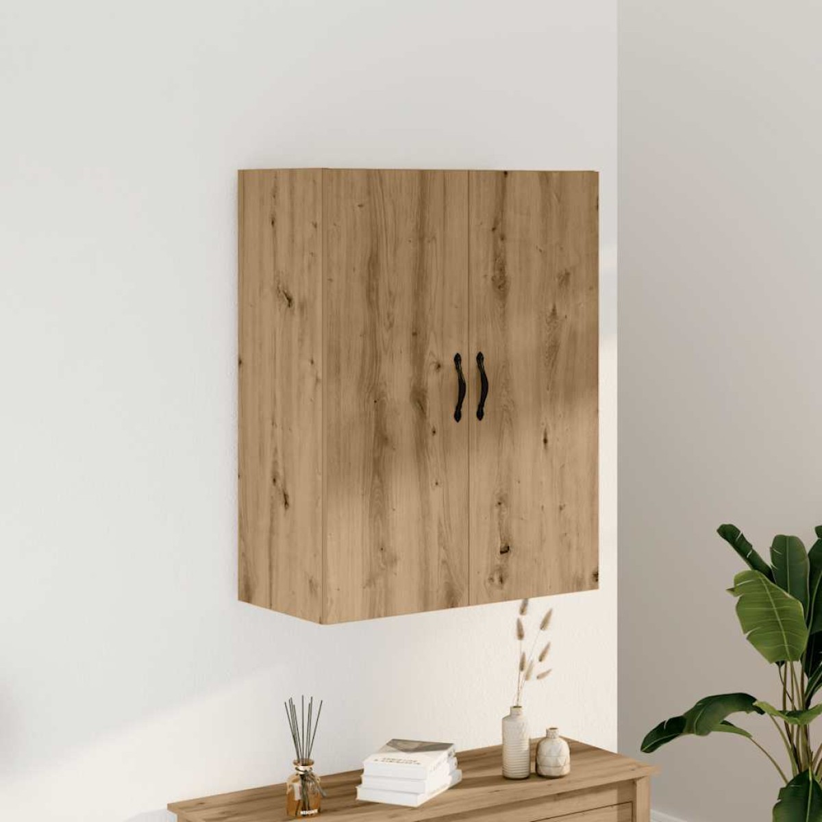 vidaXL Ντουλάπι Τοίχου Αρτισιανή Δρυς 69,5x34x90 εκ. από Επεξεργ. Ξύλο