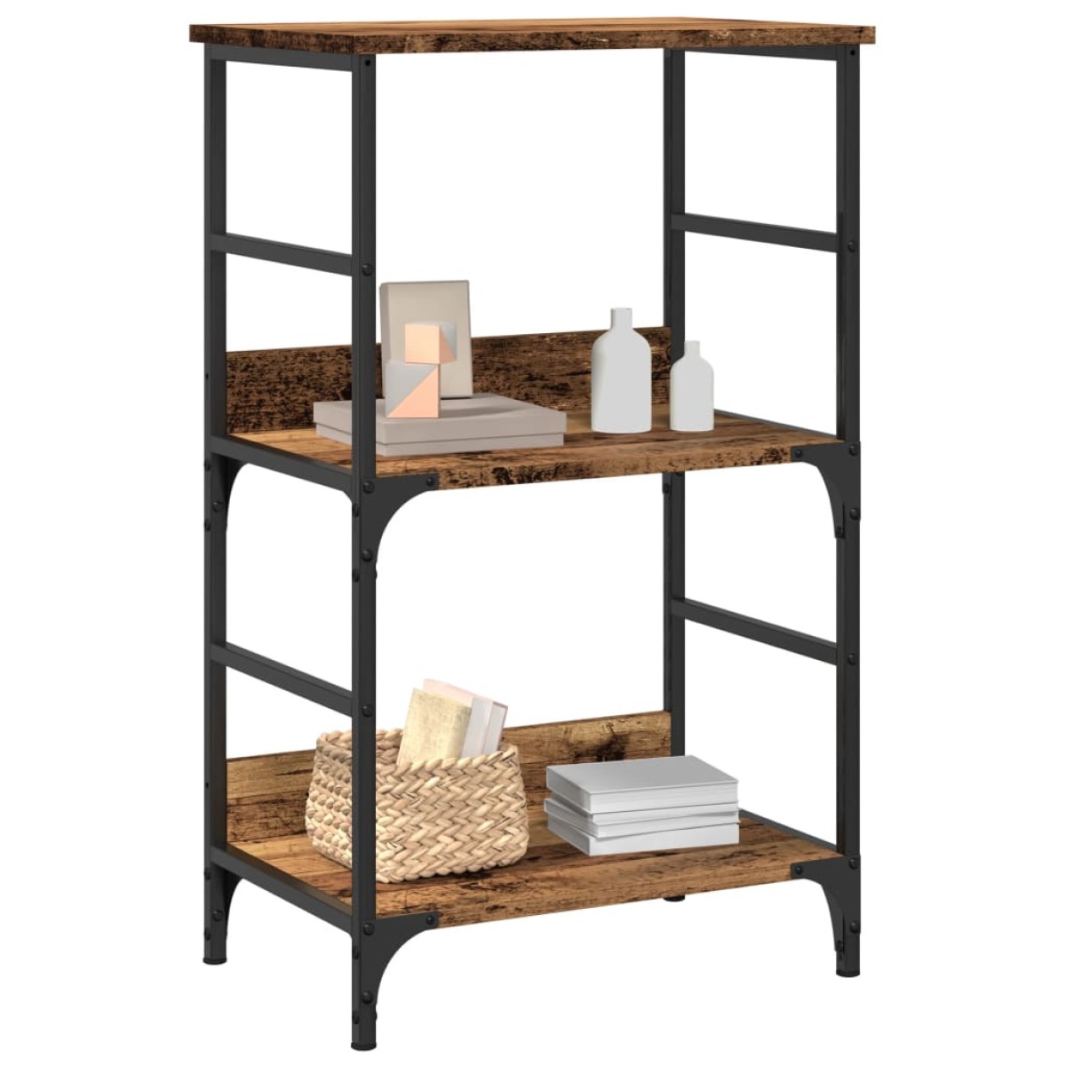 vidaXL Ντουλάπι βιβλίων Παλιό ξύλο 50x33x82 cm Κατασκευασμένο ξύλο