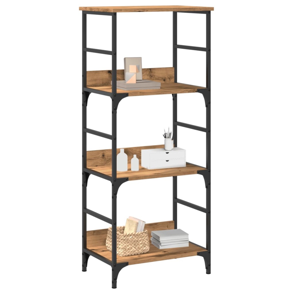 vidaXL Βιβλιοθήκη Artisan Δρυς 50x33x117,5 εκ. Επεξεργασμένο Ξύλο