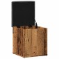 Πάγκος αποθήκευσης vidaXL Παλιό ξύλο 42x42x45 cm Κατασκευασμένο ξύλο