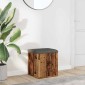 Πάγκος αποθήκευσης vidaXL Παλιό ξύλο 42x42x45 cm Κατασκευασμένο ξύλο