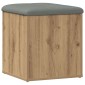 Πάγκος αποθήκευσης vidaXL Artisan Oak 42x42x45 cm Κατασκευασμένο ξύλο