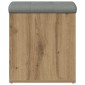 Πάγκος αποθήκευσης vidaXL Artisan Oak 42x42x45 cm Κατασκευασμένο ξύλο