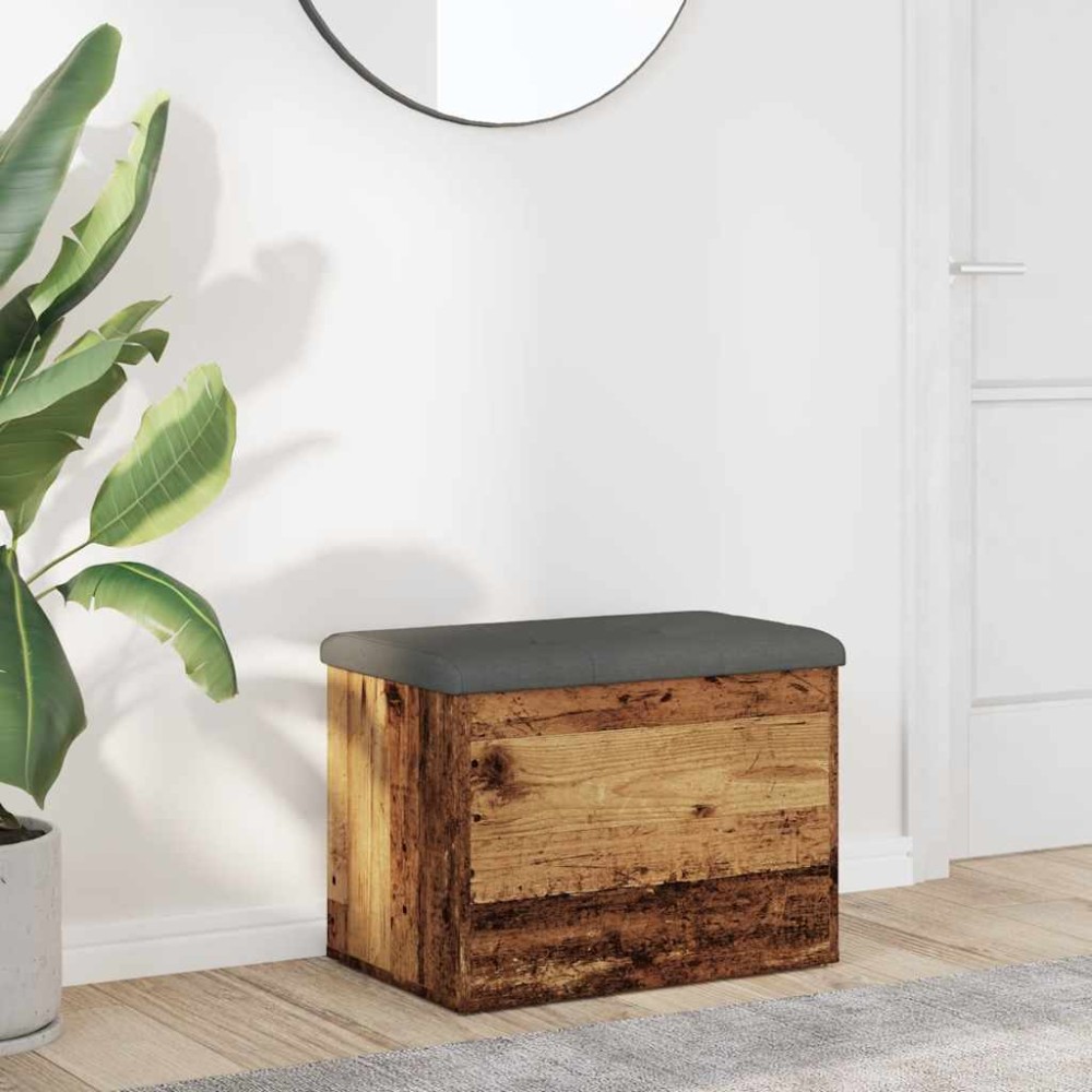 Πάγκος αποθήκευσης vidaXL Παλιό ξύλο 62x42x45 cm Κατασκευασμένο ξύλο