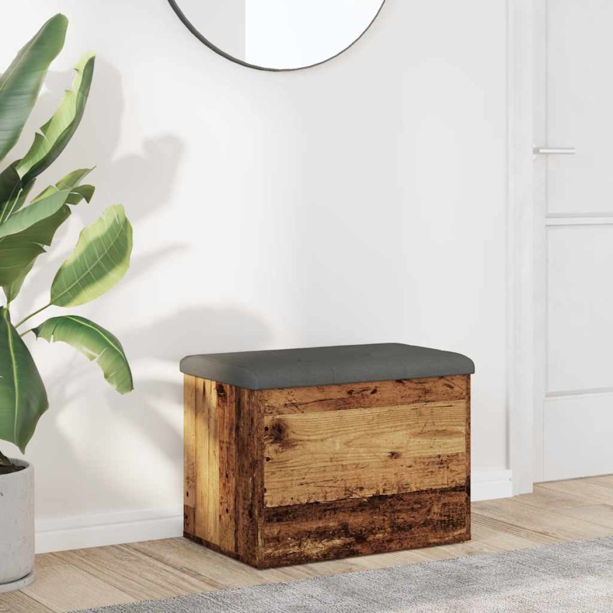 Πάγκος αποθήκευσης vidaXL Παλιό ξύλο 62x42x45 cm Κατασκευασμένο ξύλο