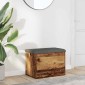 Πάγκος αποθήκευσης vidaXL Παλιό ξύλο 62x42x45 cm Κατασκευασμένο ξύλο