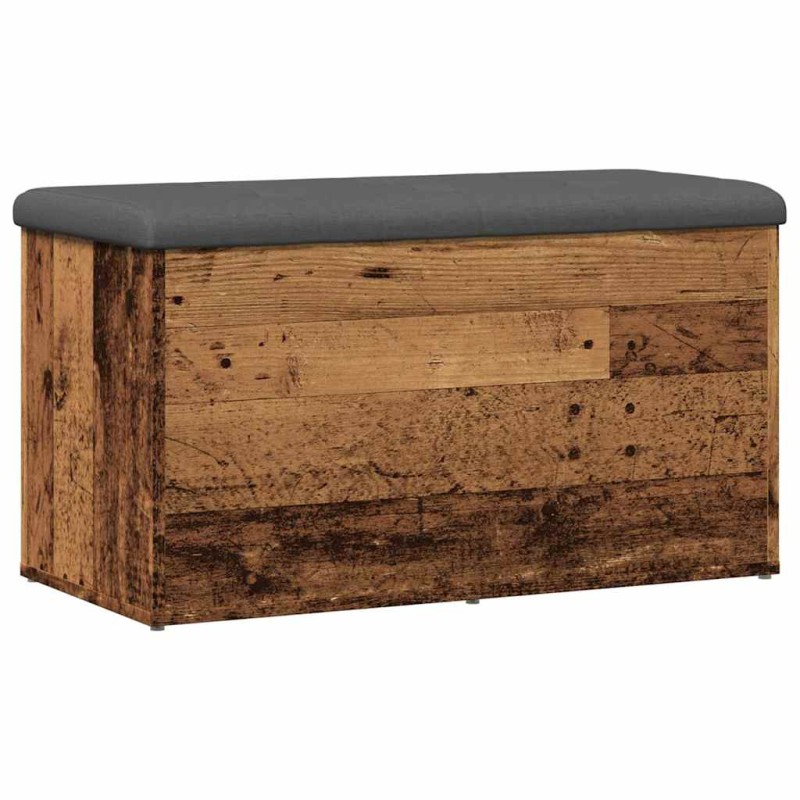 Πάγκος αποθήκευσης vidaXL Παλαιό ξύλο 82x42x45 cm Κατασκευασμένο ξύλο