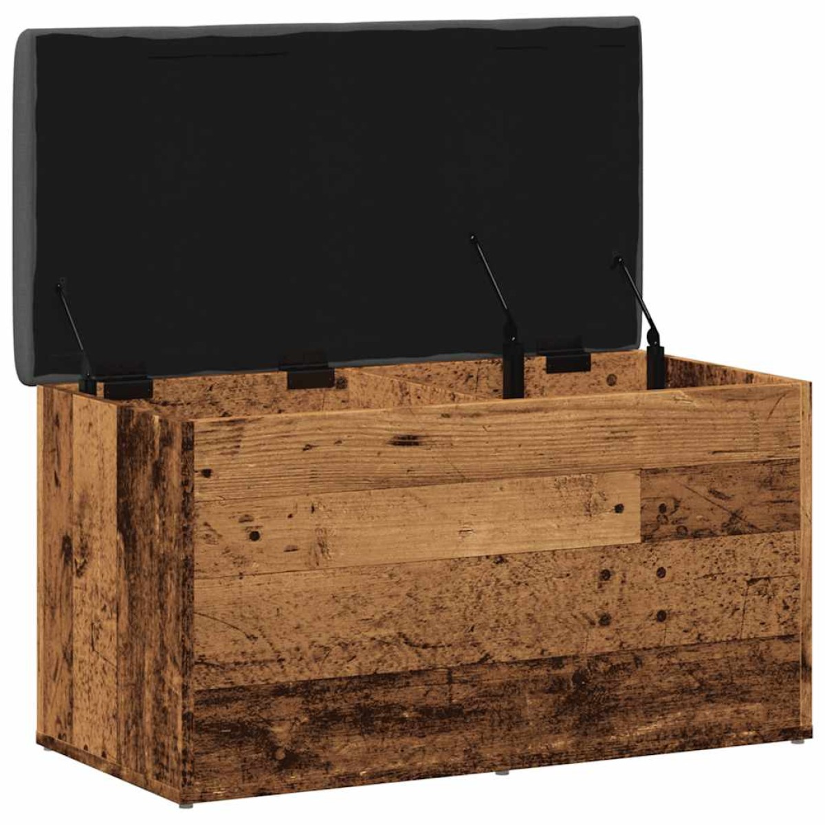 Πάγκος αποθήκευσης vidaXL Παλαιό ξύλο 82x42x45 cm Κατασκευασμένο ξύλο