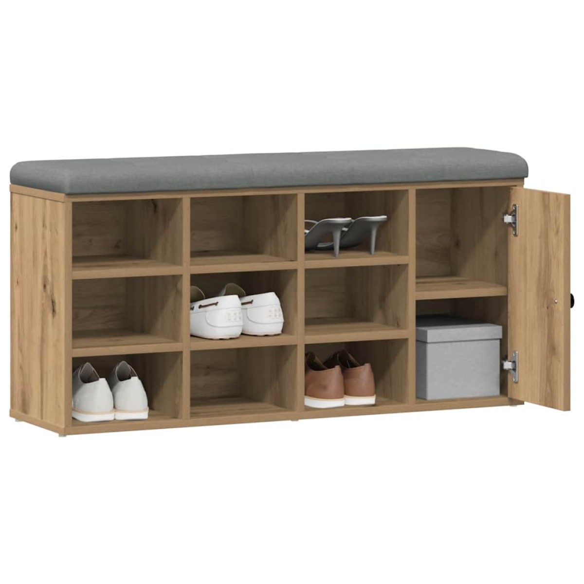 Πάγκος παπουτσιών vidaXL Artisan Oak 102x32x50 cm Κατασκευασμένο ξύλο