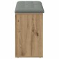 Πάγκος παπουτσιών vidaXL Artisan Oak 102x32x50 cm Κατασκευασμένο ξύλο