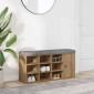 Πάγκος παπουτσιών vidaXL Artisan Oak 102x32x50 cm Κατασκευασμένο ξύλο