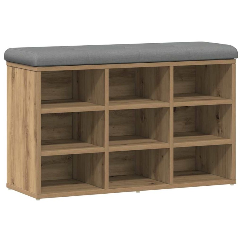 Πάγκος παπουτσιών vidaXL Artisan Oak 82x32x50 cm Κατασκευασμένο ξύλο