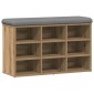 Πάγκος παπουτσιών vidaXL Artisan Oak 82x32x50 cm Κατασκευασμένο ξύλο