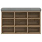 Πάγκος παπουτσιών vidaXL Artisan Oak 82x32x50 cm Κατασκευασμένο ξύλο
