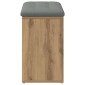 Πάγκος παπουτσιών vidaXL Artisan Oak 82x32x50 cm Κατασκευασμένο ξύλο