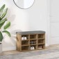 Πάγκος παπουτσιών vidaXL Artisan Oak 82x32x50 cm Κατασκευασμένο ξύλο