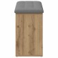 Πάγκος παπουτσιών vidaXL Artisan Oak 102x32x50 cm Κατασκευασμένο ξύλο