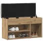 Πάγκος παπουτσιών vidaXL Artisan Oak 82x32x45,5 cm Κατασκευασμένο ξύλο