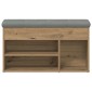 Πάγκος παπουτσιών vidaXL Artisan Oak 82x32x45,5 cm Κατασκευασμένο ξύλο