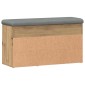 Πάγκος παπουτσιών vidaXL Artisan Oak 82x32x45,5 cm Κατασκευασμένο ξύλο