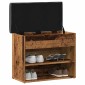 Πάγκος παπουτσιών vidaXL Παλιό ξύλο 62x32x50 cm Κατασκευασμένο ξύλο