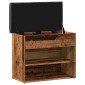 Πάγκος παπουτσιών vidaXL Παλιό ξύλο 62x32x50 cm Κατασκευασμένο ξύλο
