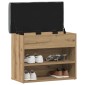Πάγκος παπουτσιών vidaXL Artisan Oak 62x32x50 cm Κατασκευασμένο ξύλο
