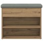 Πάγκος παπουτσιών vidaXL Artisan Oak 62x32x50 cm Κατασκευασμένο ξύλο
