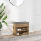 Πάγκος παπουτσιών vidaXL Artisan Oak 62x32x50 cm Κατασκευασμένο ξύλο