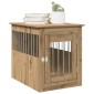 vidaXL Έπιπλα κλουβιού σκύλου Artisan Oak 55x75x65 cm