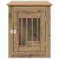 vidaXL Έπιπλα κλουβιού σκύλου Artisan Oak 55x75x65 cm