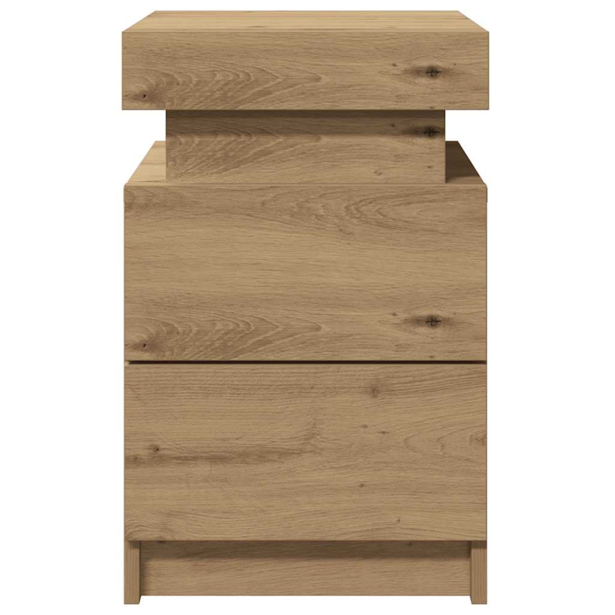 vidaXL Κομοδίνα 2 τεμ. Αρτισιανή Δρυς 35x39x55 εκ. από Επεξεργ. Ξύλο