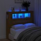 vidaXL LED κεφαλάρι Artisan Oak 120x18,5x103,5 cm Κατασκευασμένο ξύλο