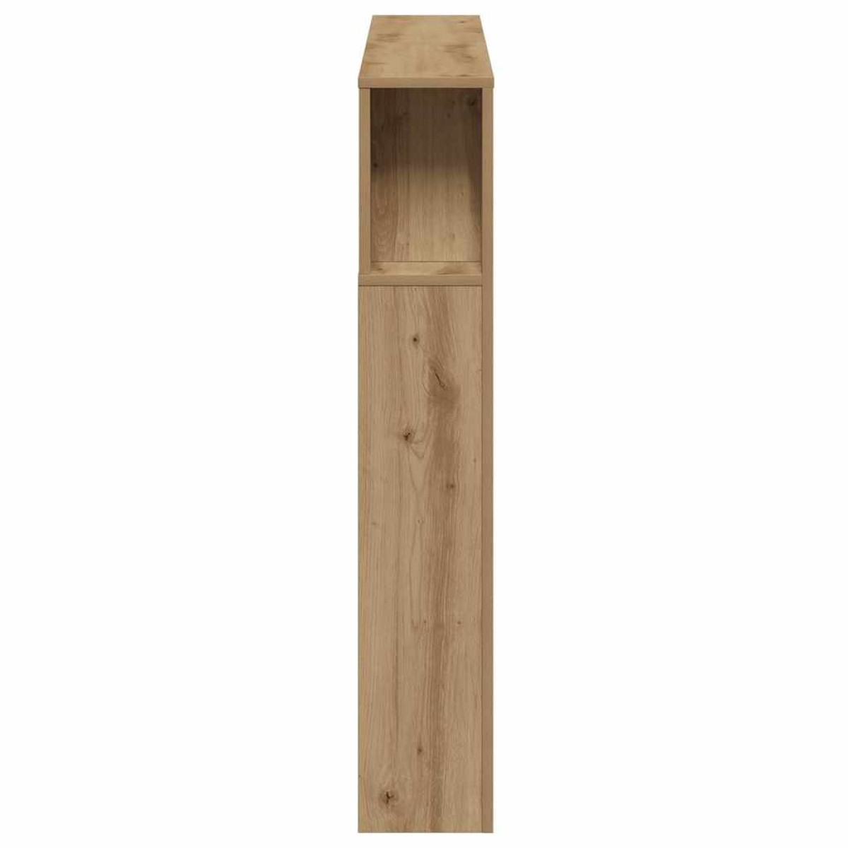 vidaXL LED κεφαλάρι Artisan Oak 120x18,5x103,5 cm Κατασκευασμένο ξύλο
