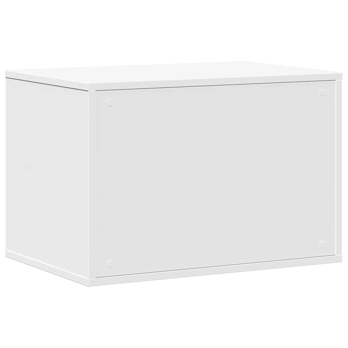 vidaXL Τουαλέτα Γάτας Περίφραξη Λευκό 60x40x40 εκ. Επεξεργασμ. Ξύλο