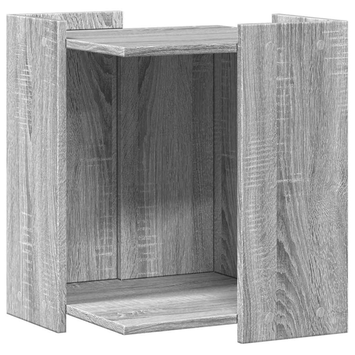 vidaXL Τουαλέτα Γάτας Περίφραξη Γκρι Sonoma 42x42x51εκ Επεξεργασμ Ξύλο