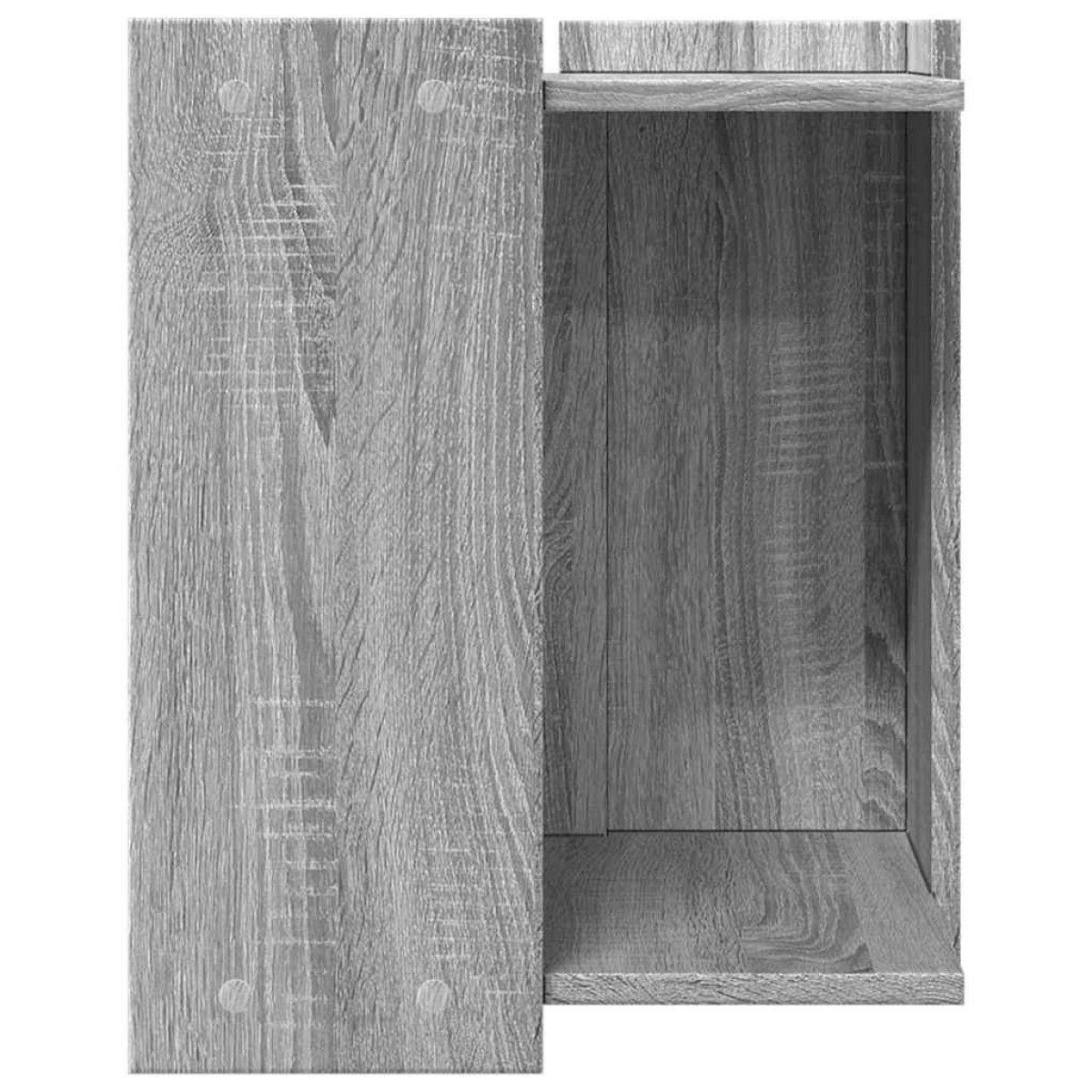 vidaXL Τουαλέτα Γάτας Περίφραξη Γκρι Sonoma 42x42x51εκ Επεξεργασμ Ξύλο