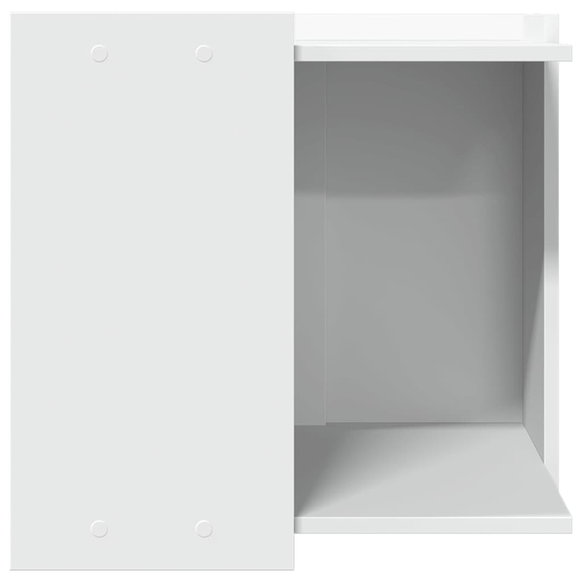 vidaXL Τουαλέτα Γάτας Περίφραξη Λευκό 53x53x51 εκ. Επεξεργασμ. Ξύλο
