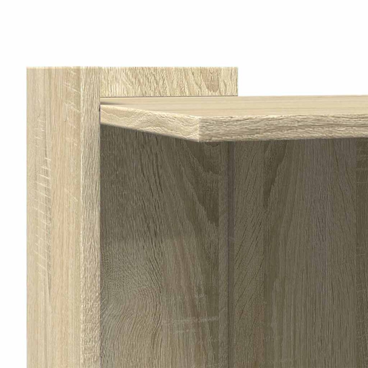 vidaXL Τουαλέτα Γάτας Περίφραξη Sonoma Δρυς 53x53x51εκ Επεξεργασμ Ξύλο