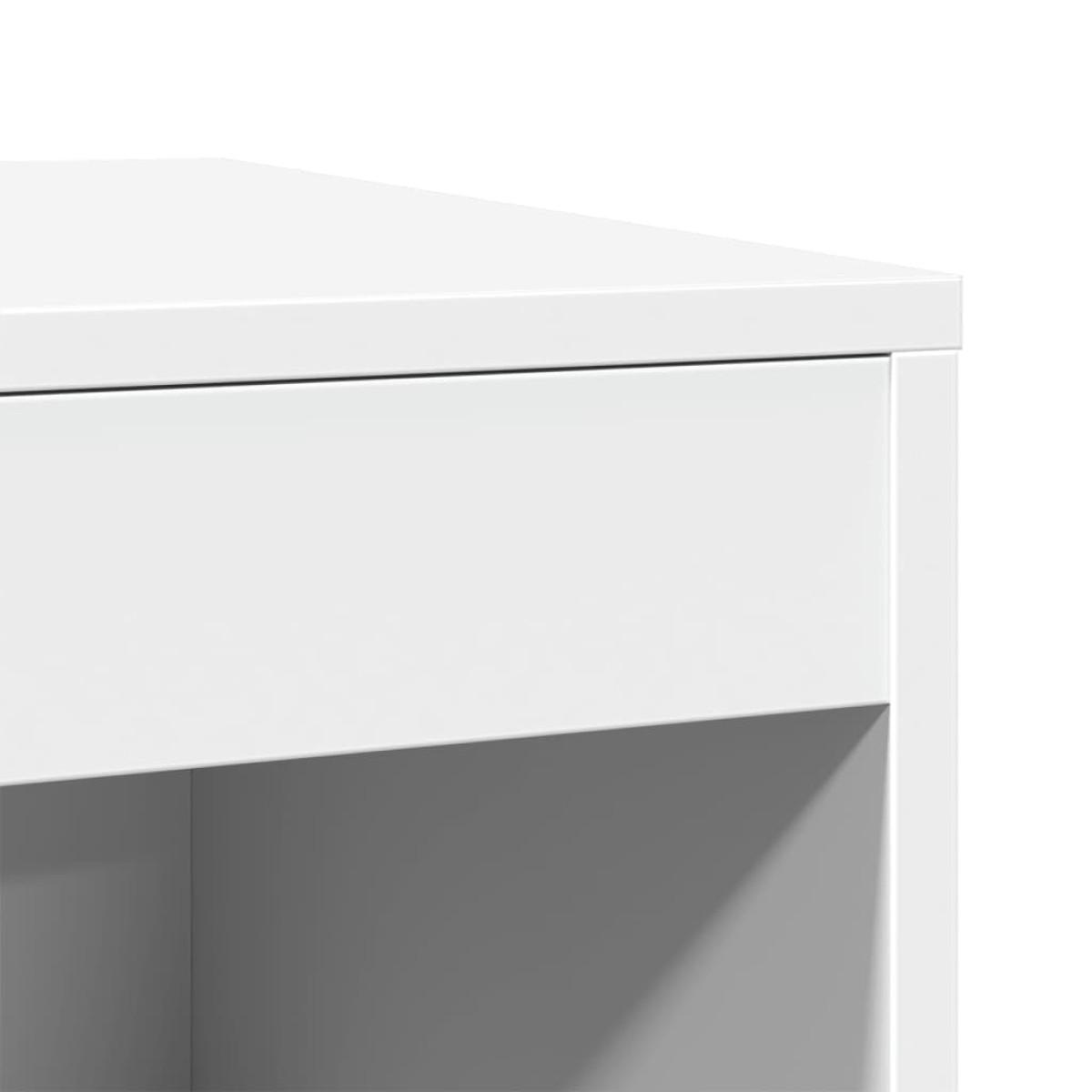 vidaXL Τουαλέτα Γάτας Περίφραξη Λευκό 47x59x42 εκ. Επεξεργασμ. Ξύλο