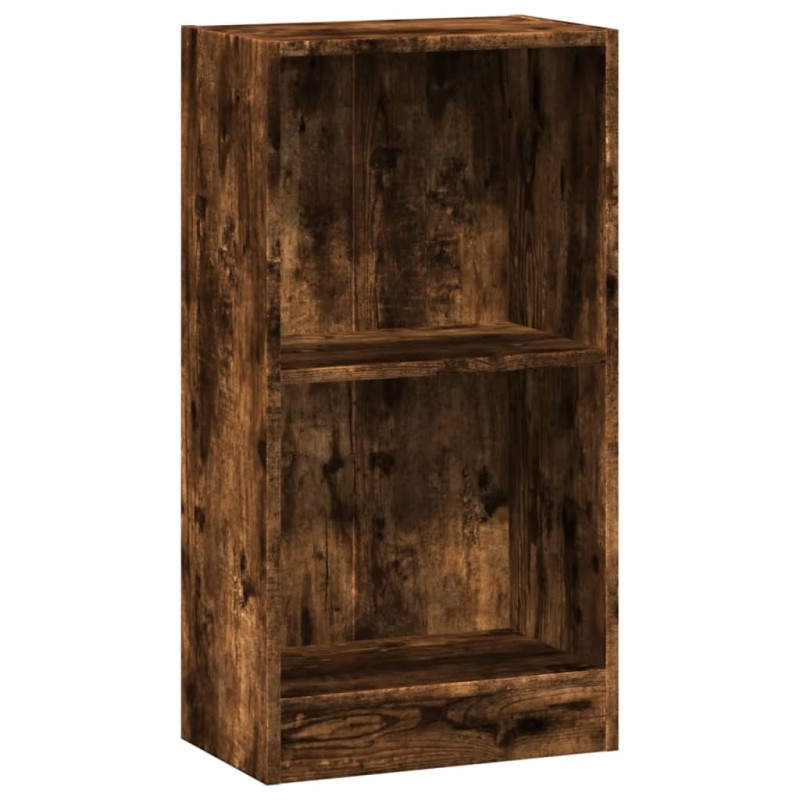 vidaXL Βιβλιοθήκη Καπνιστή Δρυς 40x24x76 εκ. από Επεξεργασμένο Ξύλο