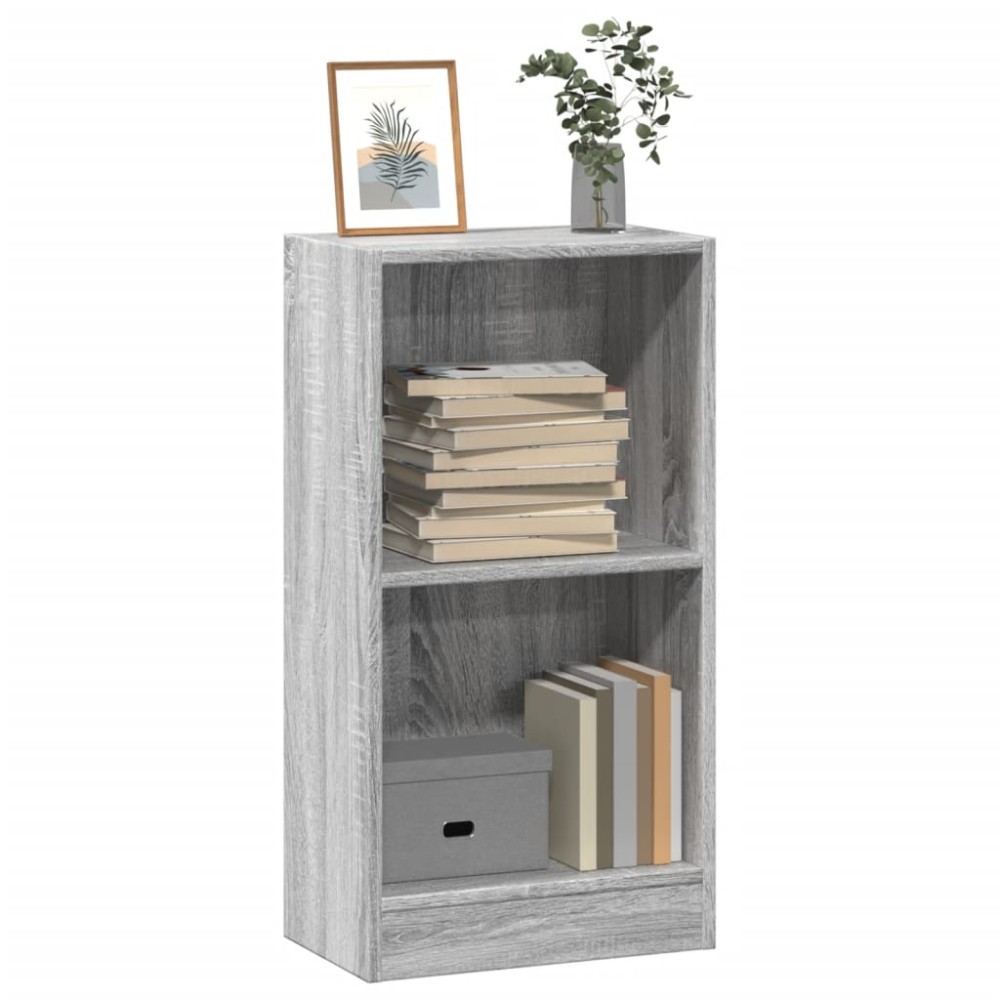 vidaXL Βιβλιοθήκη Γκρι Sonoma 40x24x76 cm Ξύλινη κατασκευή