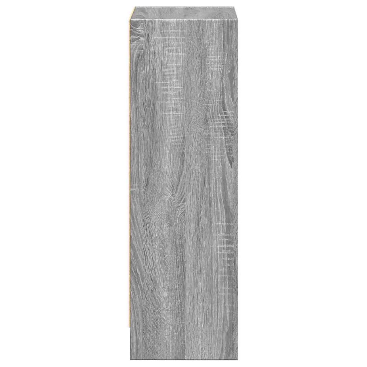 vidaXL Βιβλιοθήκη Γκρι Sonoma 40x24x76 cm Ξύλινη κατασκευή