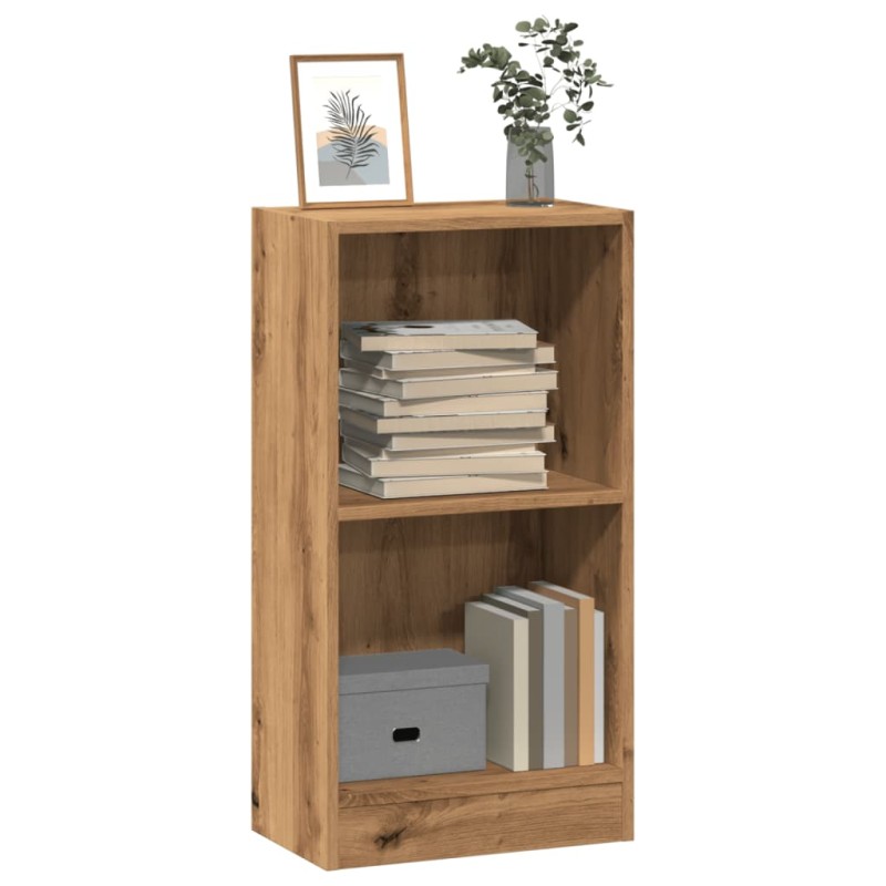 vidaXL Βιβλιοθήκη Αρτισιανή Δρυς 40x24x76 εκ. από Επεξεργασμένο Ξύλο