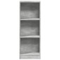 vidaXL Βιβλιοθήκη Γκρι Σκυροδέματος 40x24x109 εκ. Επεξεργ. Ξύλο