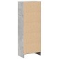 vidaXL Βιβλιοθήκη Γκρι Σκυροδέματος 40x24x109 εκ. Επεξεργ. Ξύλο