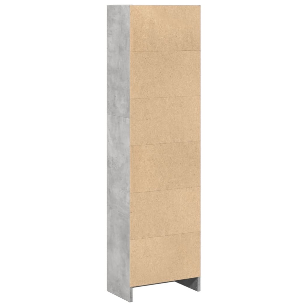 vidaXL Βιβλιοθήκη Γκρι Σκυροδέματος 40x24x143 εκ. Επεξεργ. Ξύλο