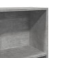 vidaXL Βιβλιοθήκη Γκρι Σκυροδέματος 40x24x143 εκ. Επεξεργ. Ξύλο