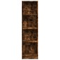 vidaXL Βιβλιοθήκη Καπνιστή Δρυς 40x24x143 εκ. από Επεξεργασμένο Ξύλο