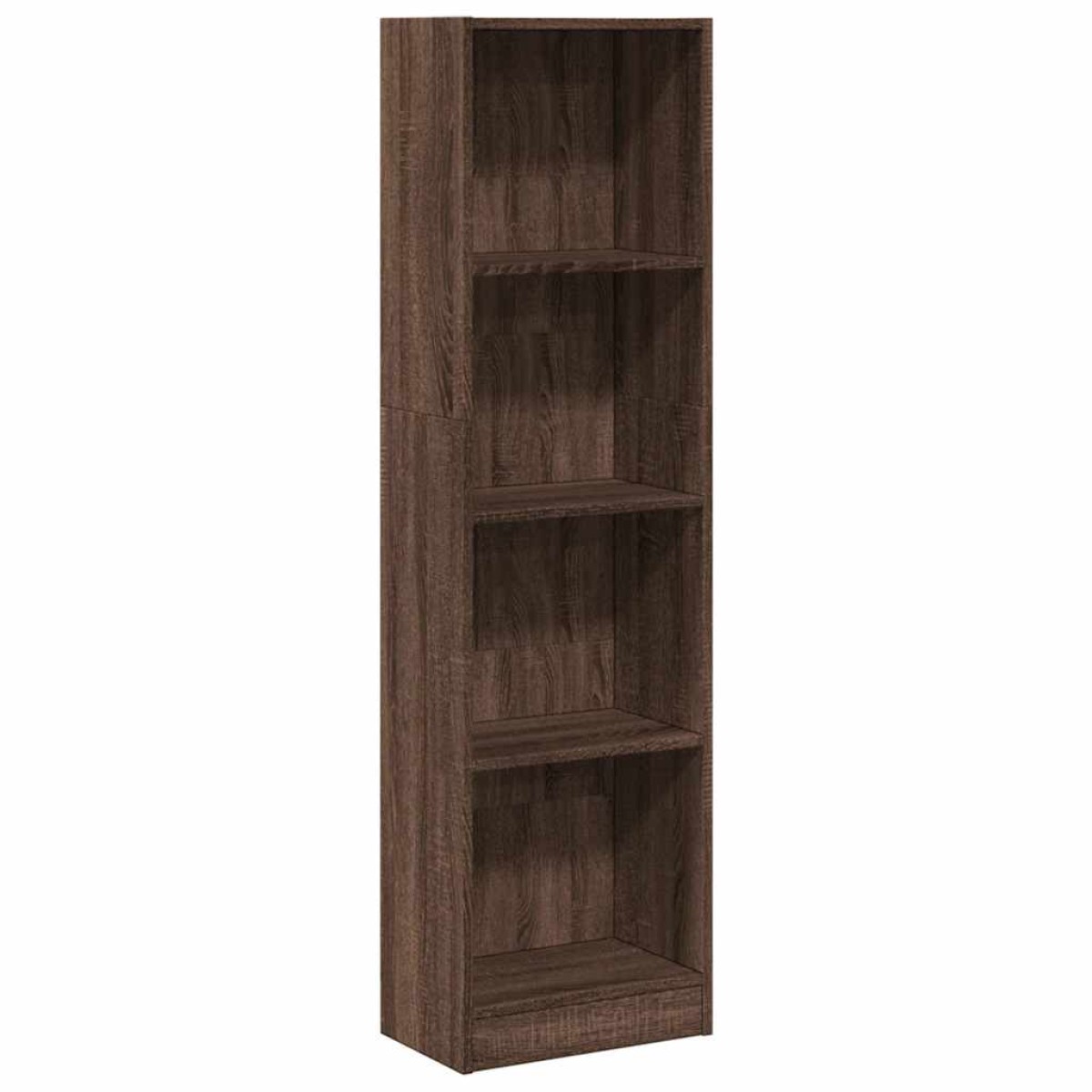 vidaXL Βιβλιοθήκη Καφέ Δρυς 40x24x143 εκ. από Επεξεργασμένο Ξύλο